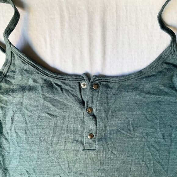 Mind Code Women’s Sleeveless Above Knee Length Dress Size L, Solid Green - Picture 2 of 7